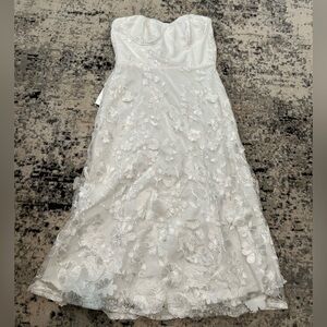 Lulu's White Lace Detail Dress